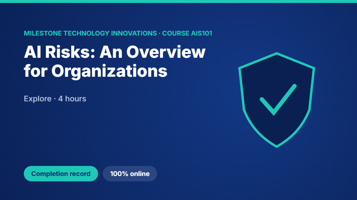 AIS101 · AI Risks: An Overview for Organizations