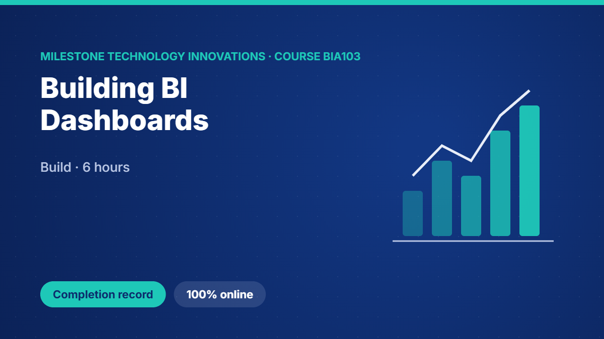 BIA103 · Building BI Dashboards
