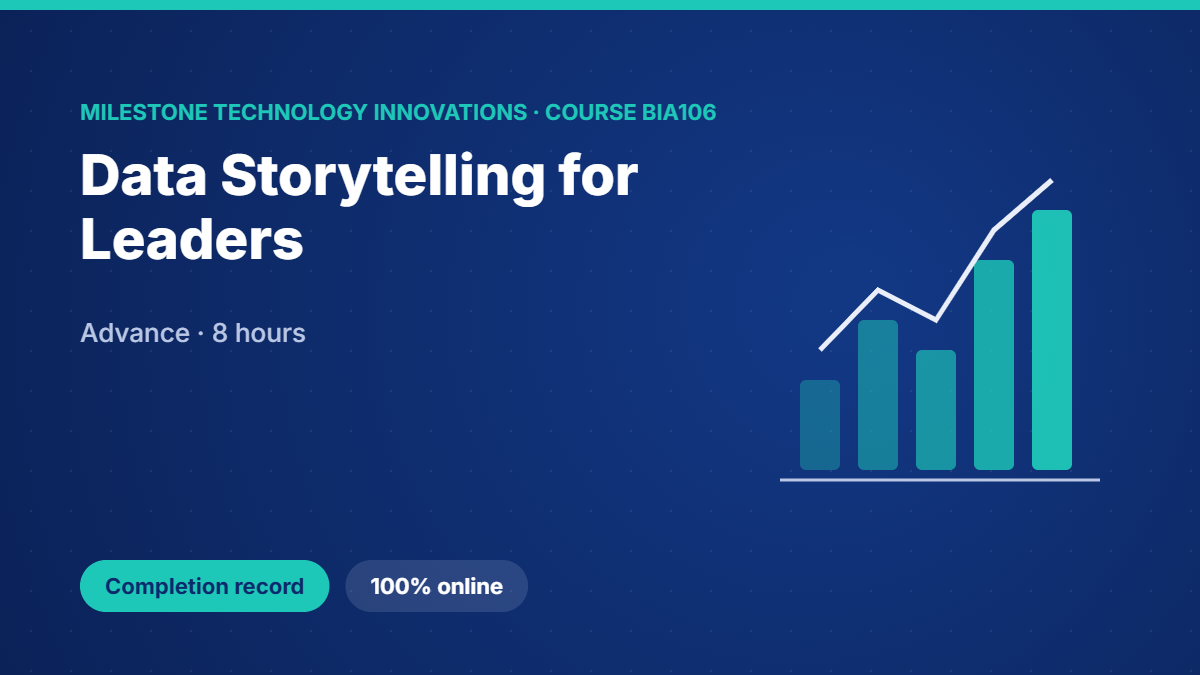 BIA106 · Data Storytelling for Leaders