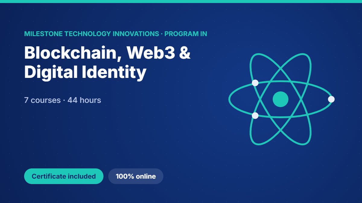 Program in Blockchain, Web3 & Digital Identity