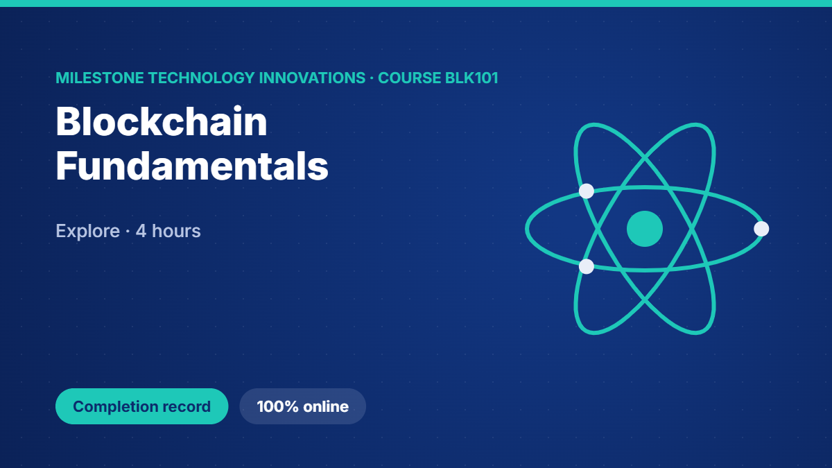 BLK101 · Blockchain Fundamentals