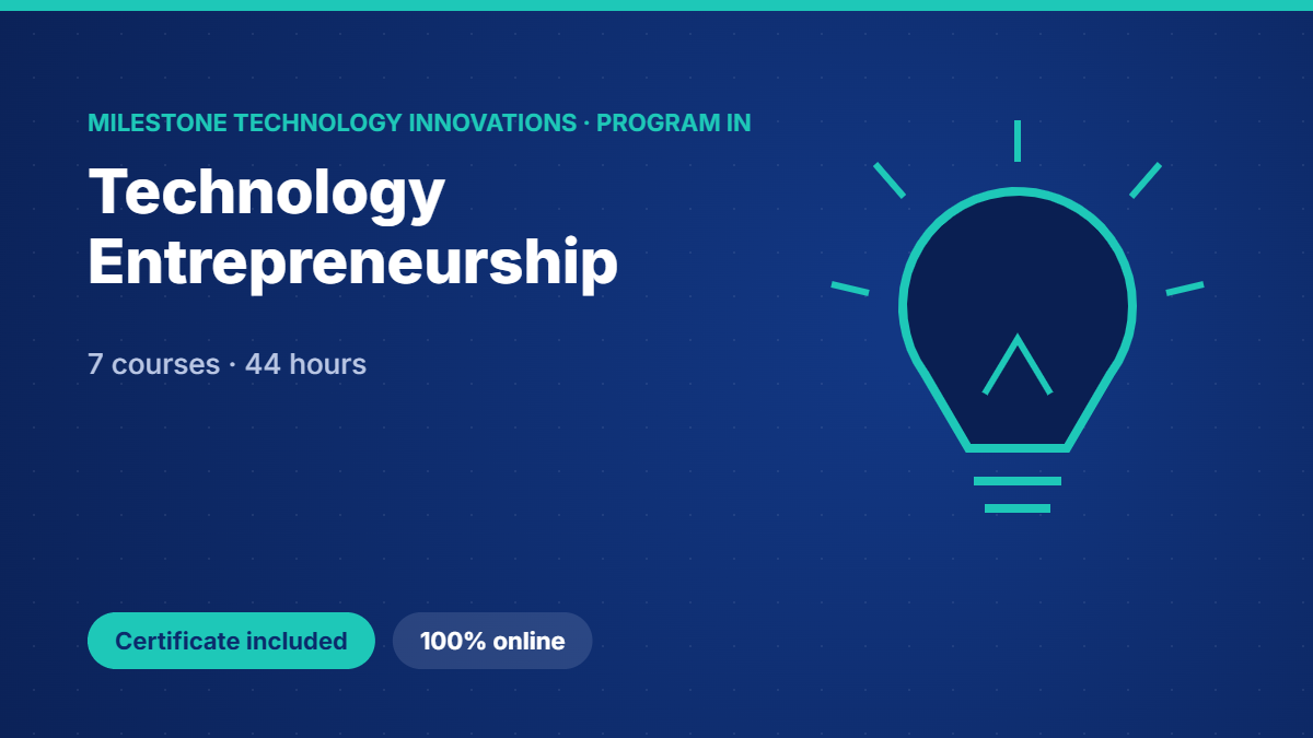 Program in Technology Entrepreneurship