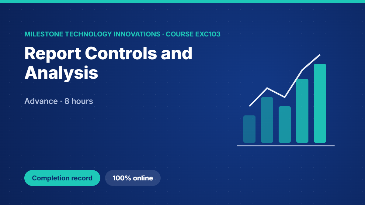 EXC103 · Report Controls and Analysis