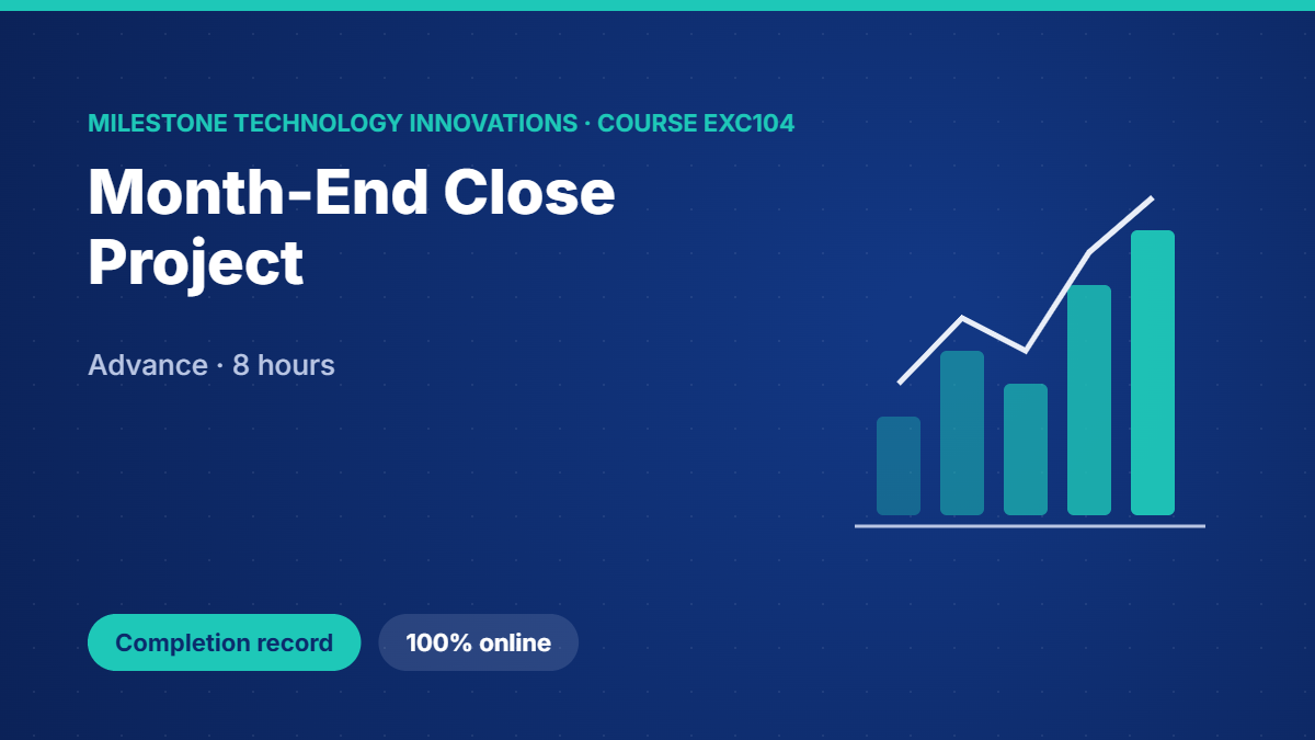 EXC104 · Month-End Close Project