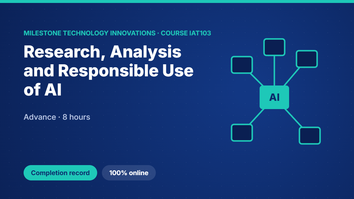 IAT103 · Research, Analysis and Responsible Use of AI