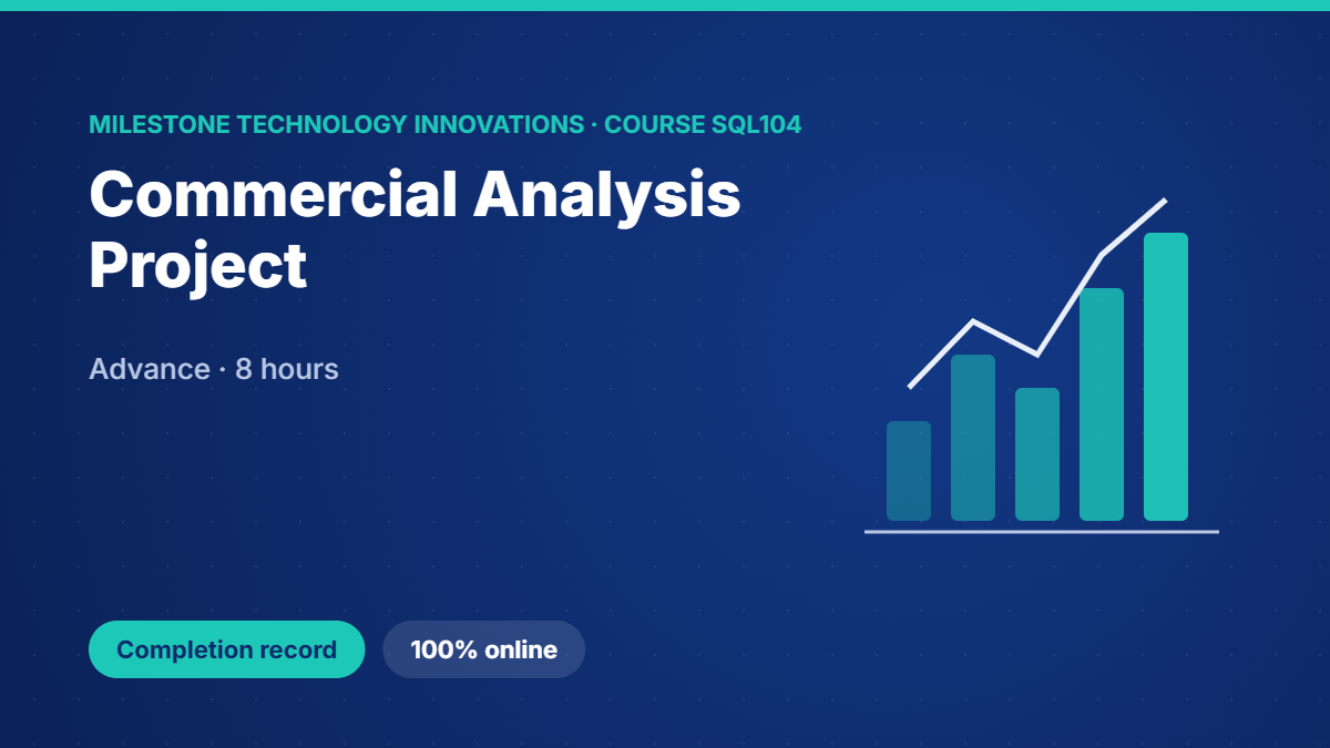 SQL104 · Commercial Analysis Project
