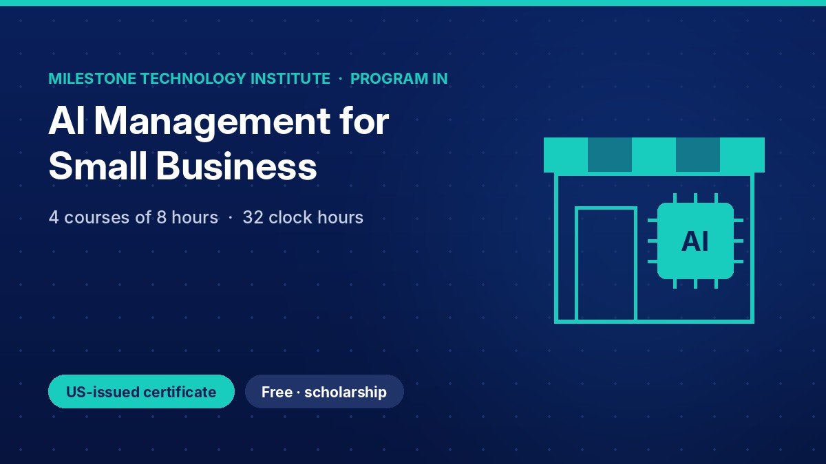 Program in AI Management for Small Business
